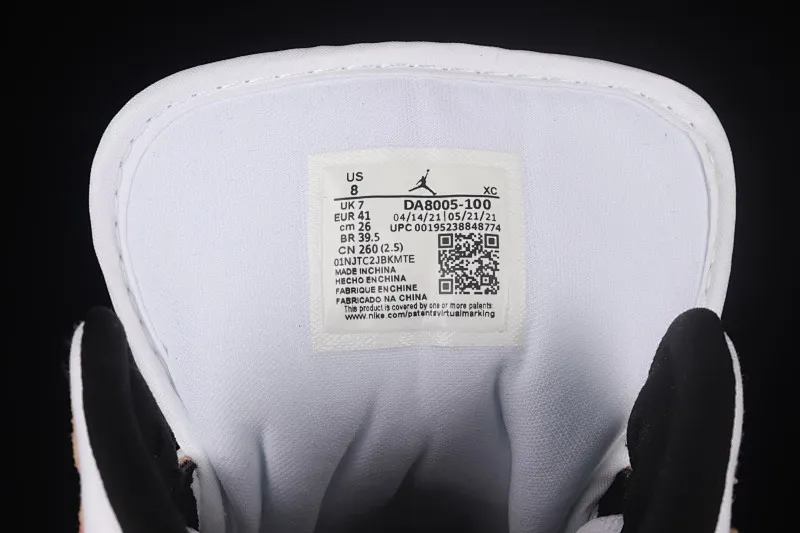 All categories Air Jordan Jordan series basketball shoes Air Jordan 1 Mid Air Jordan 1 Mid AJ1 Joe 1 watercolor ink fluorescent Zhongbang basketball shoes DA8005-100
